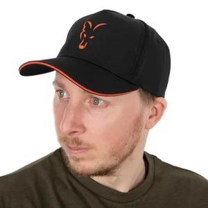 FOX COLLECTION BASEBALL CAP BLACK & ORANGE Kihagyhatatlan ajánlat