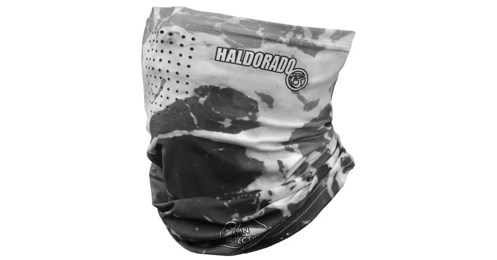 HALDORÁDÓ ARCMASZK + NYAKSÁL LÉLEGZŐNYÍLÁSSAL - CAMOU GREY Expressz szállítás