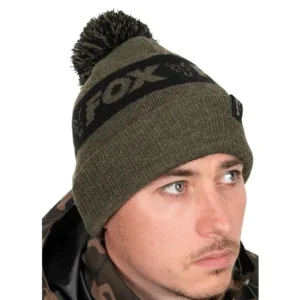 FOX BOBBLE HAT KÖTÖTT SAPKA GREEN/BLACK Különleges ajánlat