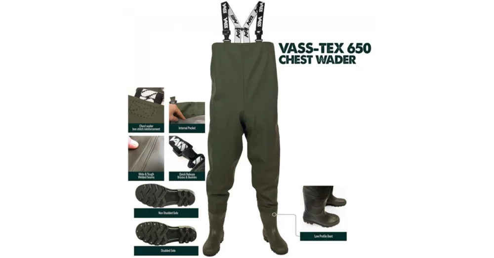 Népszerű VASS TEX 650 CHEST WADER PVC MELLES CSIZMA