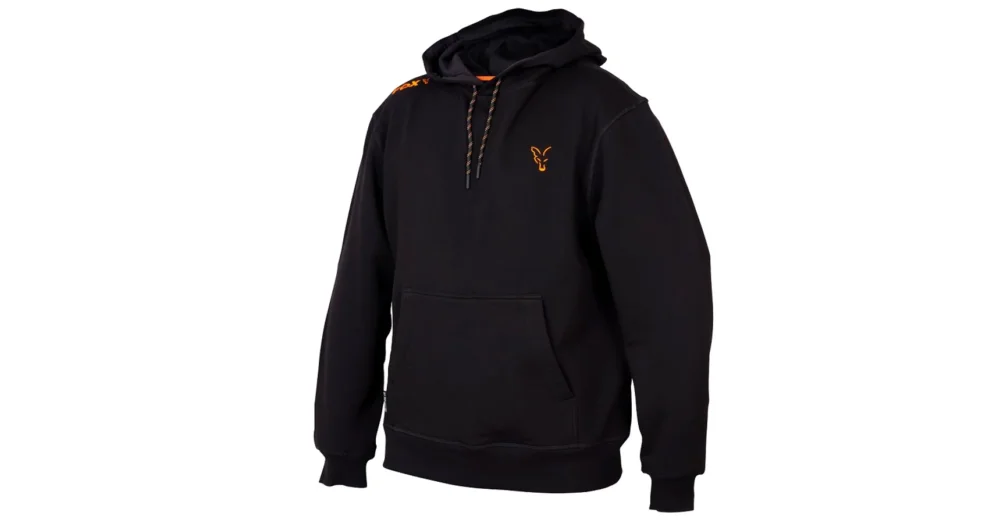 Akciós ár FOX COLLECTION ORANGE & BLACK HOODIE KAPUCNIS PULÓVER XXL