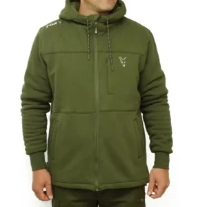 Szezonális akció FOX COLLECTION SHERPA HOODY GREEN/SILVER - XL