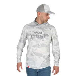 Bestseller FOX RAGE UV PERFORMANCE HOODED TOP UV ÁLLÓ FELSŐ