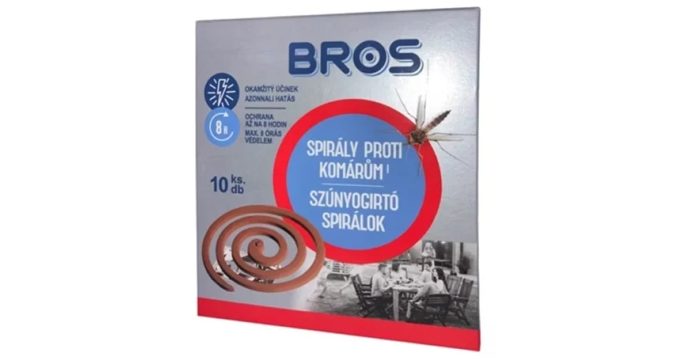 Kiárusítás BROS SZÚNYOGRIASZTÓ SPIRÁLOK 10DB