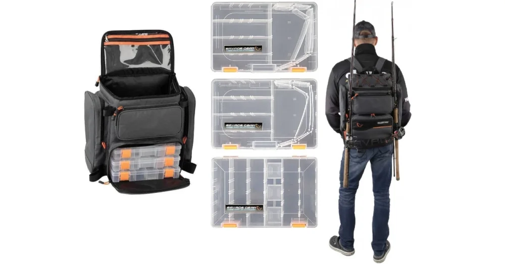 SAVAGE GEAR SPECIALIST RUCKSACK LURE BAG 3 BOXS M PERGETŐ TÁSKA Nézd meg most