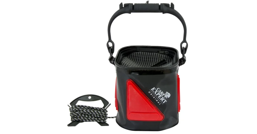 Legjobb ár CARP EXPERT VÖDÖR FEKETE PIROS 18X18CM ÖSSZECSUKHATÓ