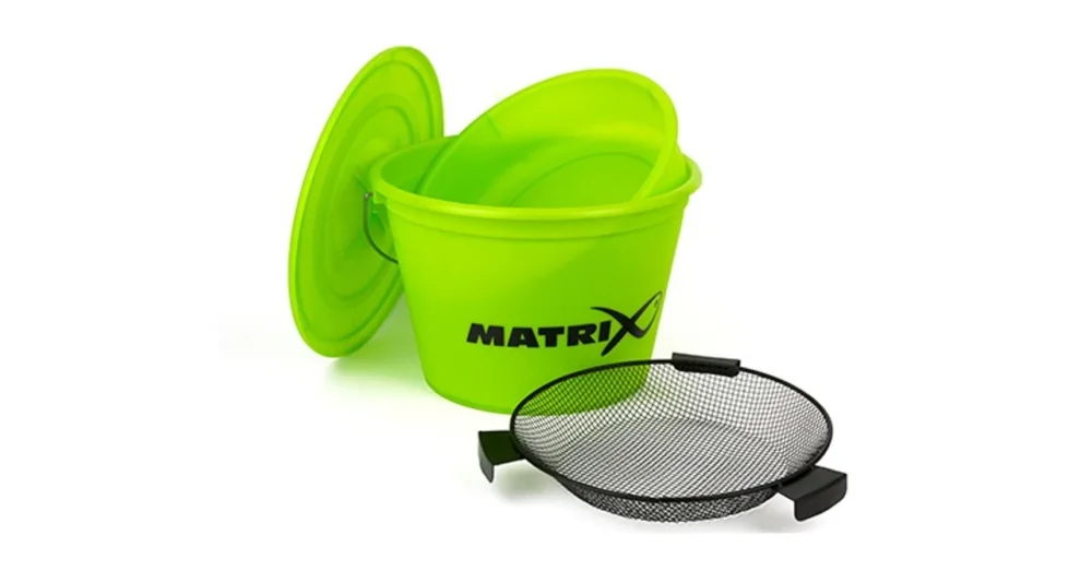 MATRIX BAIT BUCKET SET LIME VÖDÖR-TÁL-ROSTA SZETT Különleges ajánlat