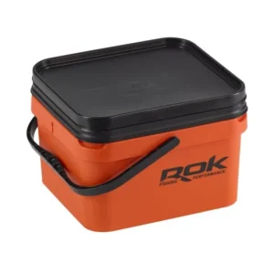 Kihagyhatatlan ajánlat ROK FISHING 10L SQUARE BUCKET SET ORANGE VÖDÖR SZETT