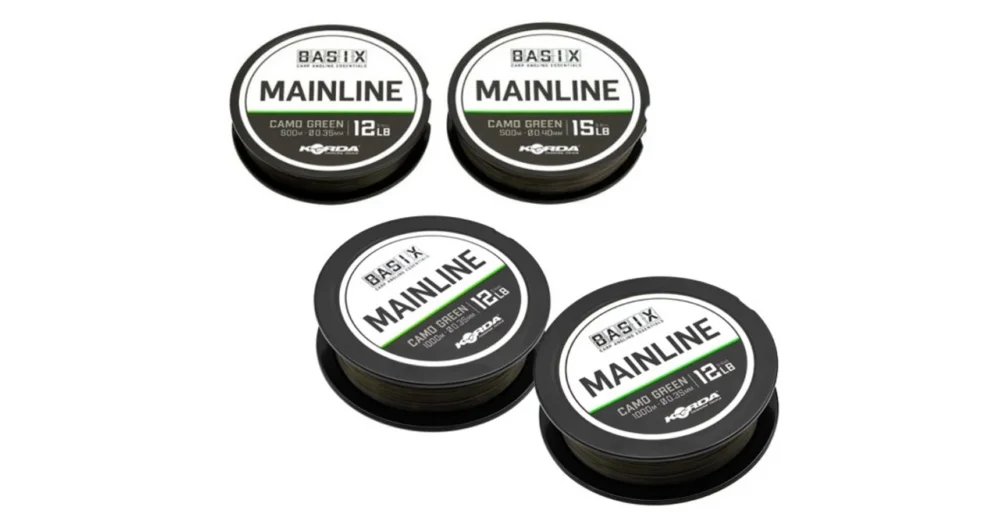 Kihagyhatatlan ajánlat KORDA BASIX MAINLINE MONOFIL ZSINÓR CAMO GREEN
