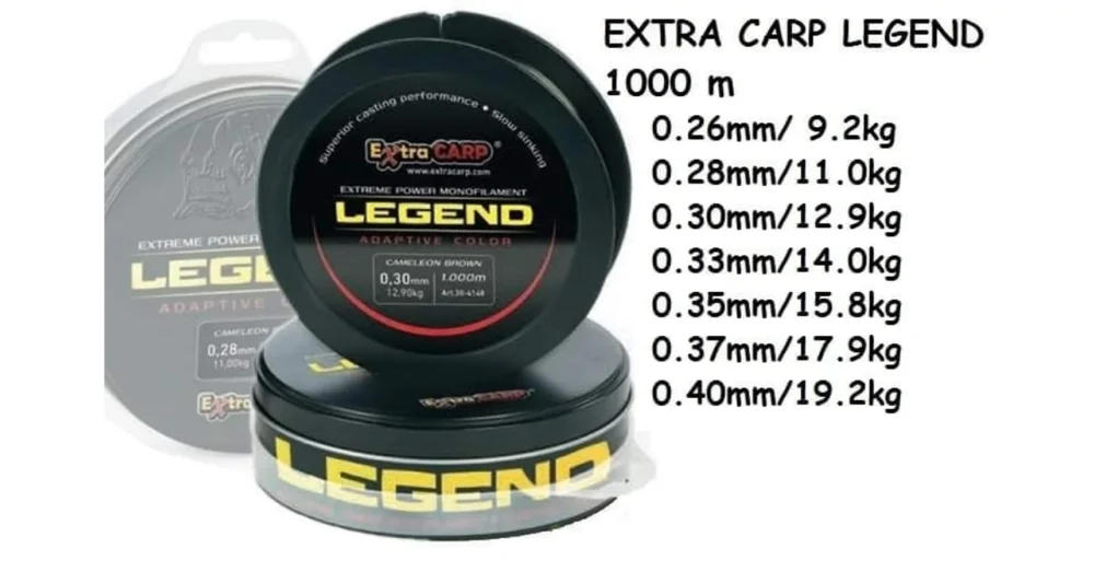 Csak ma EXTRA CARP LEGEND ADAPTIVE COLOR MONOFIL ZSINÓROK 1000M