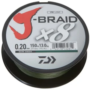DAIWA J-BRAID X8 150M GREEN Végkiárusítás