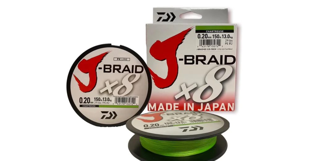 Biztonságos fizetés DAIWA J-BRAID X8 CHARTREUSE FONOTT ZSINÓR 150M