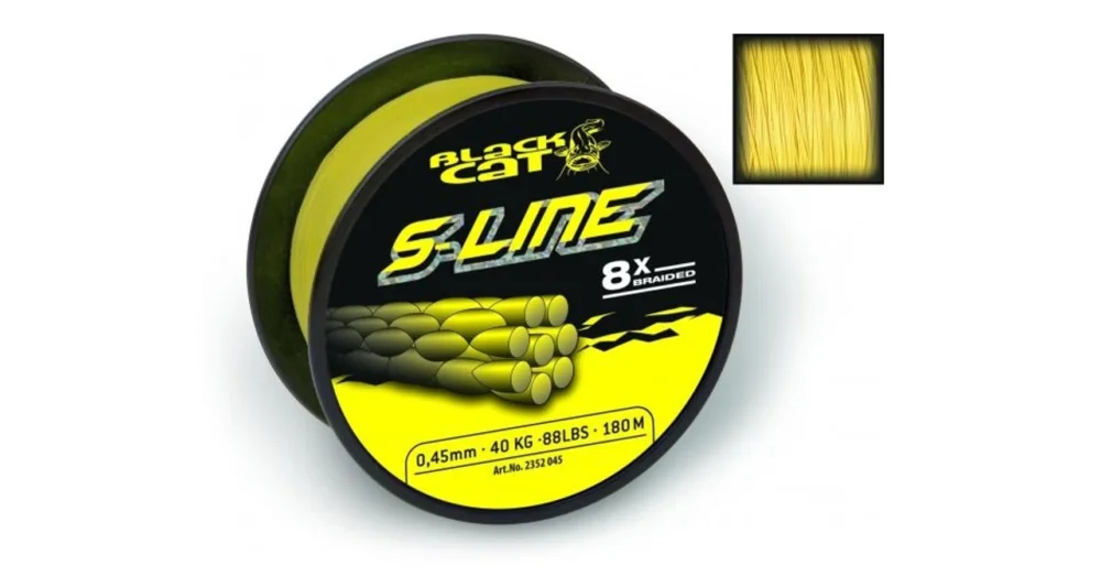 Kiárusítás BLACK CAT S-LINE 8X BRAIDED FONOTT ZSINÓROK