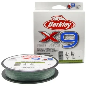 Prémium BERKLEY X9 BRAID TRESSE FONOTT ZSINÓR 150M LV-GREEN