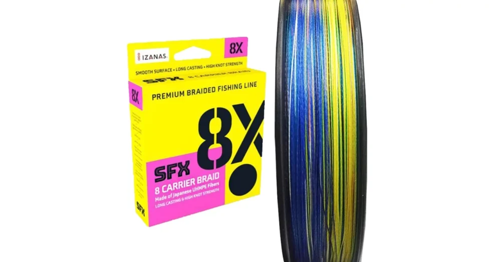 Expressz szállítás SUFIX SFX 8X CARRIER BRAID FONOTT ZSINÓR MULTICOLOR 300M 0,405MM 46KG