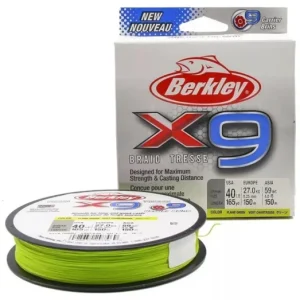 Végkiárusítás BERKLEY X9 BRAID TRESSE FONOTT ZSINÓR 150M CHARTREUSE