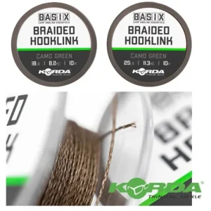 KORDA BASIX BRAIDED HOOKLINK FONOTT ELŐKEZSINÓR 10M Legnépszerűbb