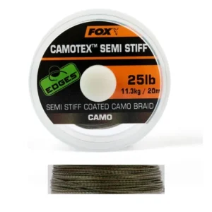 FOX EDGES™ CAMOTEX SEMI-STIFF COATED CAMO BRAID ELŐKEZSINÓR 20M Azonnal elérhető