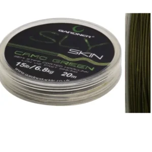 Végkiárusítás GARDNER SLY SKIN CAMO GREEN BEVONATOS ELŐKEZSINÓR 20M 15LB