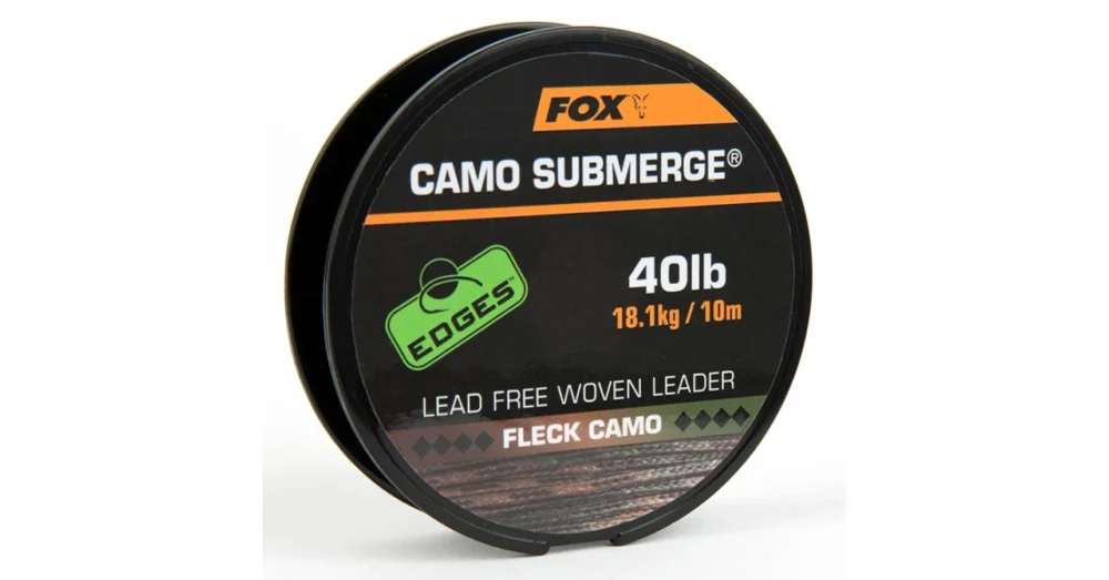 FOX CAMO SUBMERGE LEAD FREE WOVEN LEADER ÓLOMMENTES LEADCORE 10M Kiárusítás